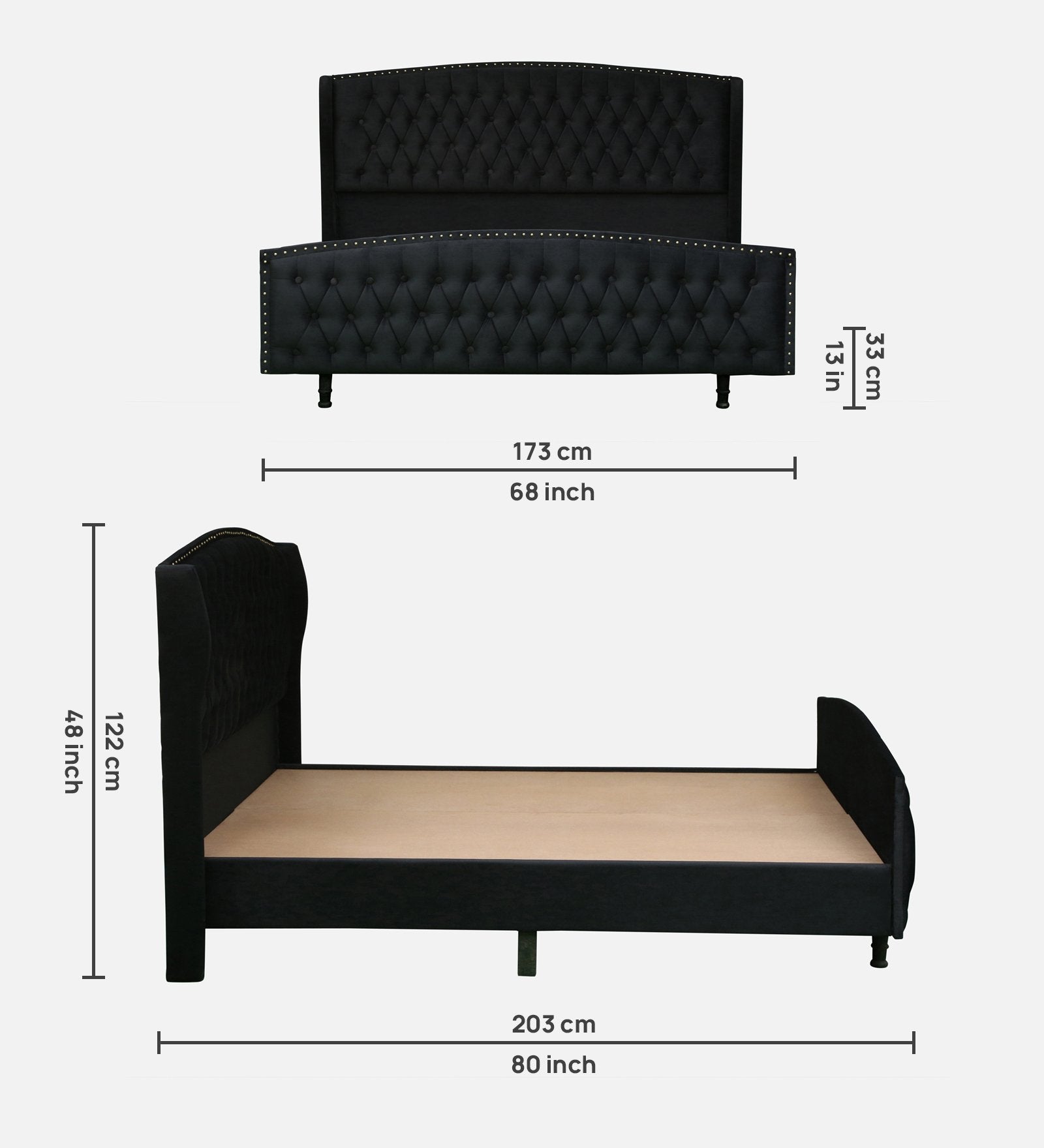 Restora Modern Upholstered Bed – Style & Serenity
