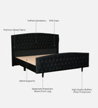 Restora Modern Upholstered Bed – Style & Serenity