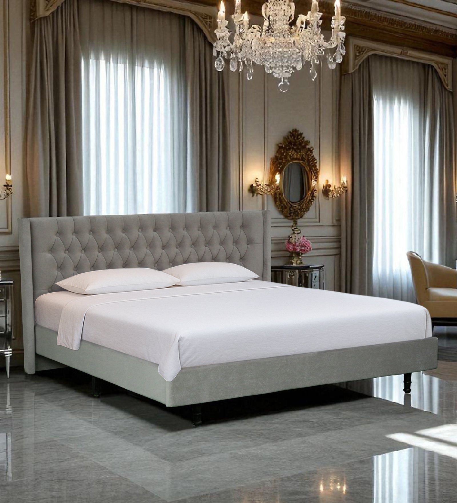Comfora Luxury Comfort Upholstered Bed – Sleek & Durable