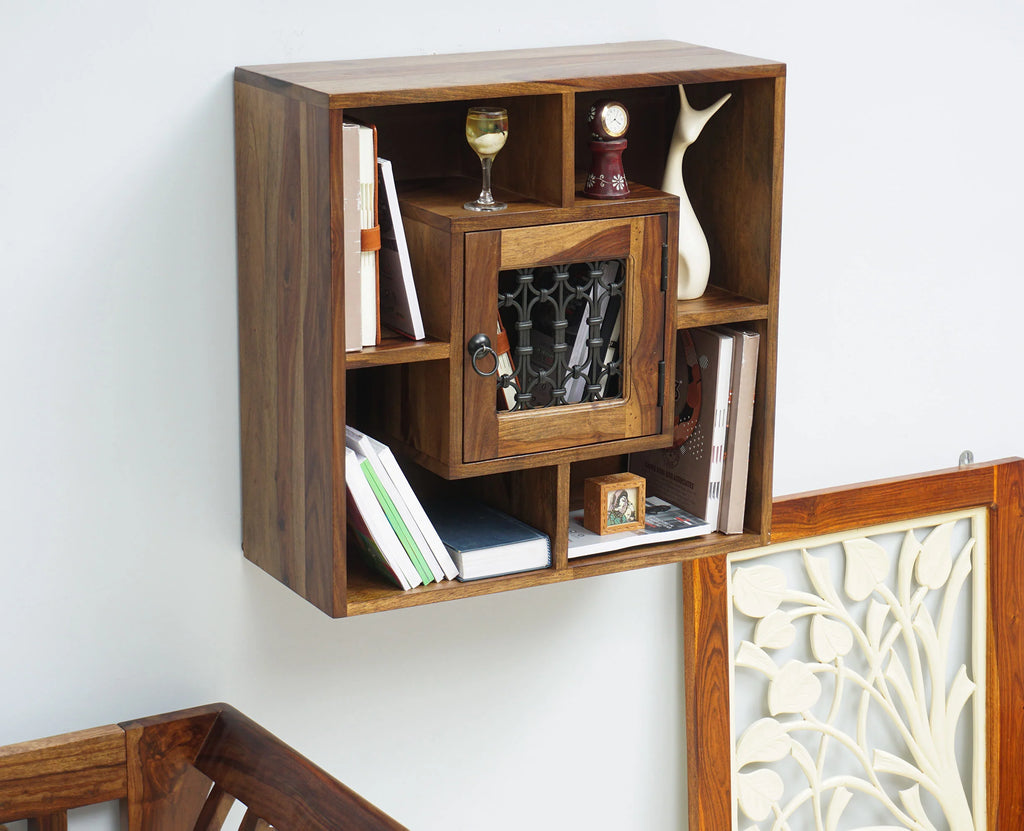 Sitnex Wooden Wall Shelve One Door