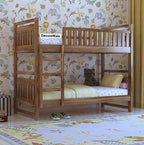 Timblyn Solid Sheesham Wood Bunk Bed (Without Storage)