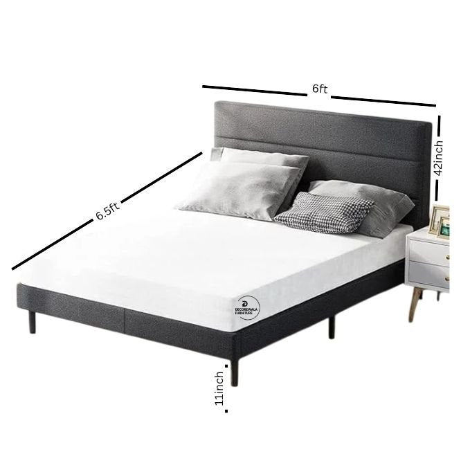 Modern Upholstered King Size Bed | Premium Fabric Bed