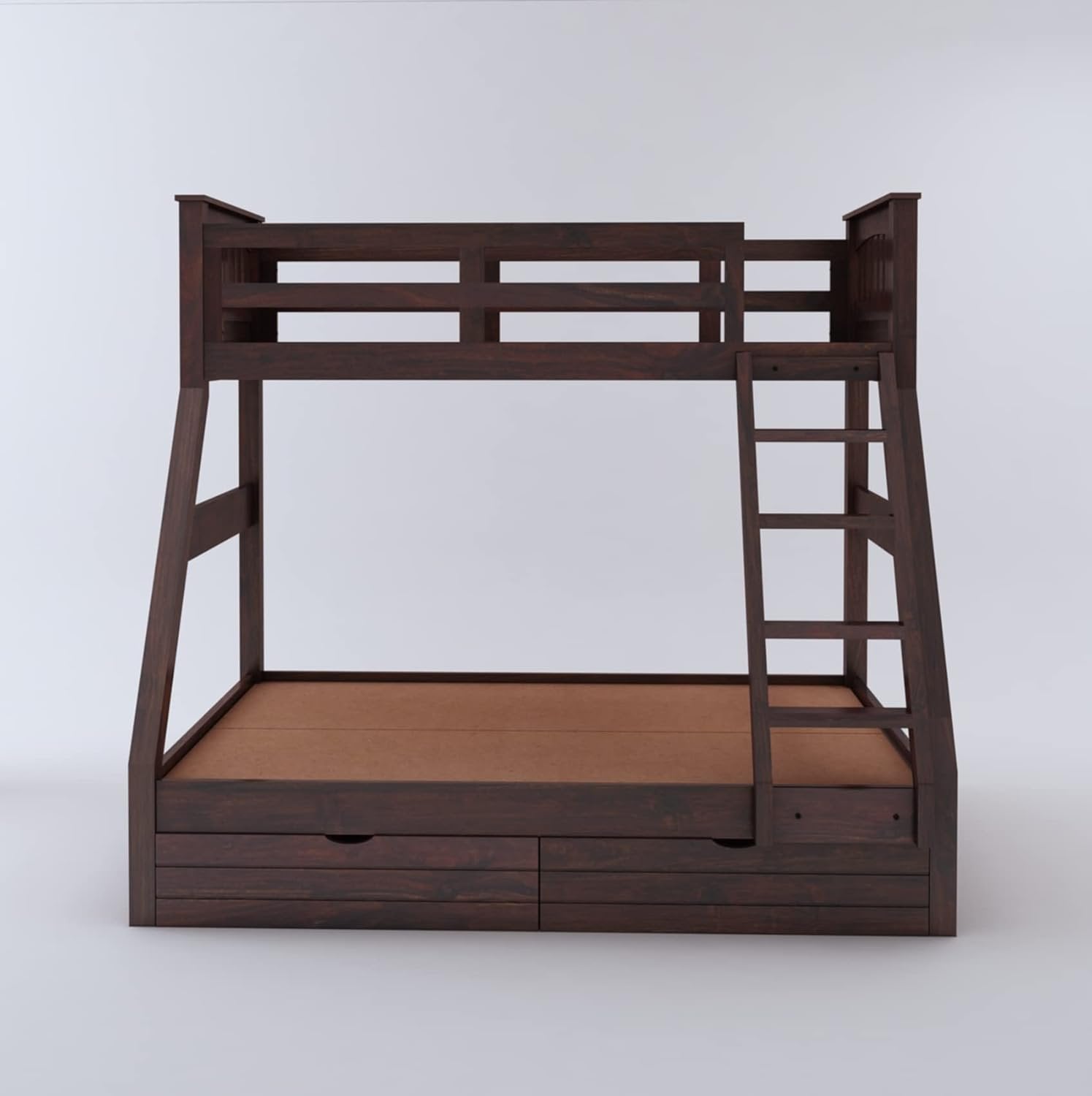 Stackel Solid Sheesham Wood Bunk Bed