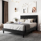 Modern Upholstered King Size Bed | Premium Fabric Bed