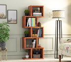 Pagetrax Sheesham Wood Ladder Book Shelf