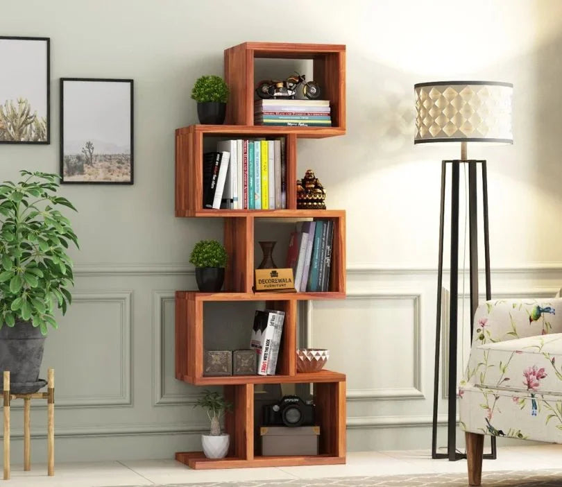 Pagetrax Sheesham Wood Ladder Book Shelf