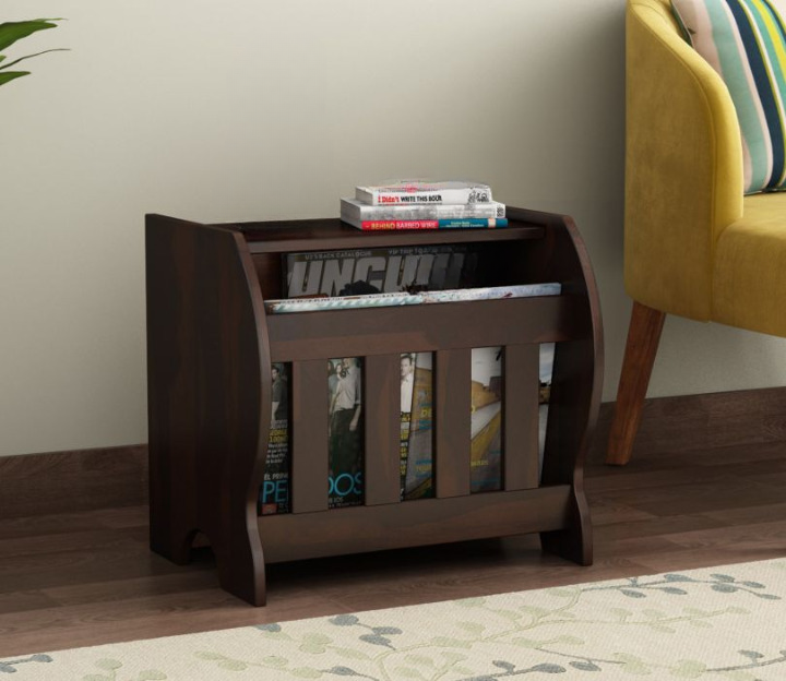Elegant Wooden Magazine Rack for Living Room