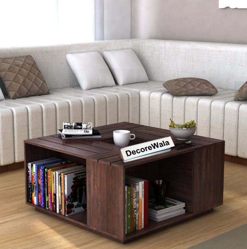 Caffina Solid Sheesham Wood Coffee Table