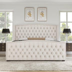 Modern Upholstered King Size Bed – Premium Fabric Bed