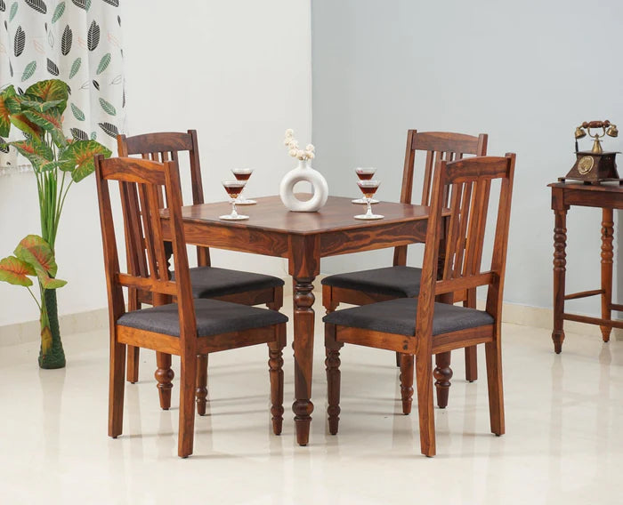 Belgium 4 Seater Dining Set With 4 Chairs