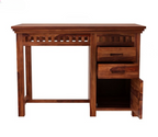 Glosswood Study Table with Two Drawers and Cabinet