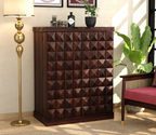 Auric Large Bar Cabinet Solid Wood Modern Style