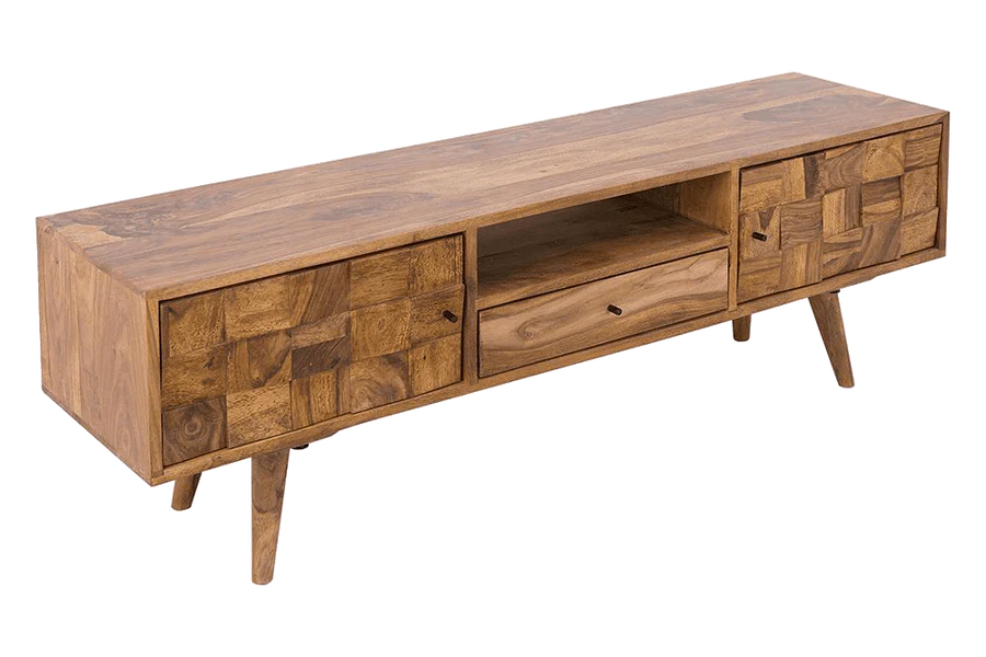 Solid Wood Million Tv Unit with 2 Doors & Drawer