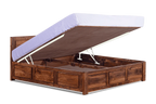 Solid Wood Essential Bed with Hydraulic Storage