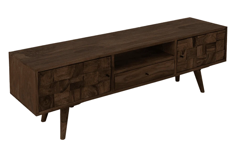 Solid Wood Million Tv Unit with 2 Doors & Drawer