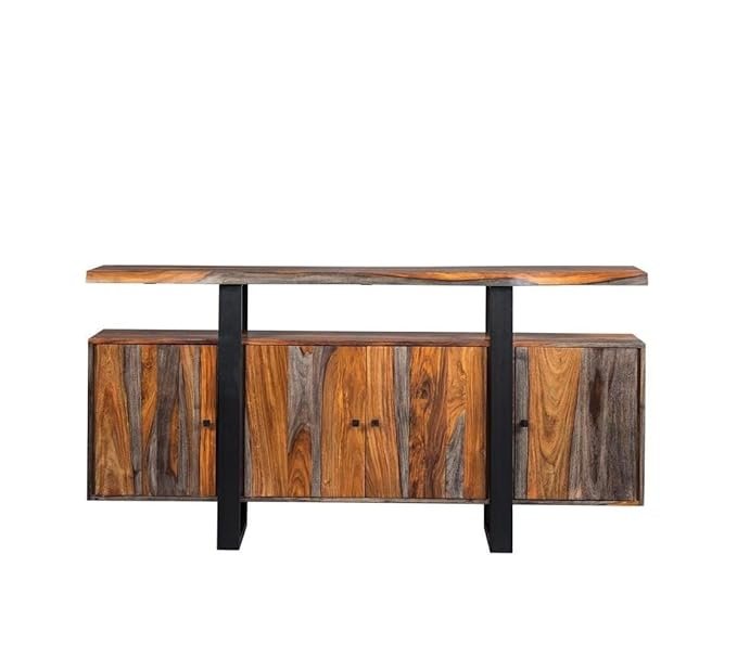 Sideboard Cabinet for Living Room | Kitchen Cabinets 4 Door | Storage Unit for Bedroom