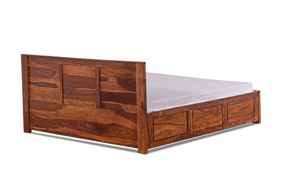 Solid Wood Essential Bed with Hydraulic Storage