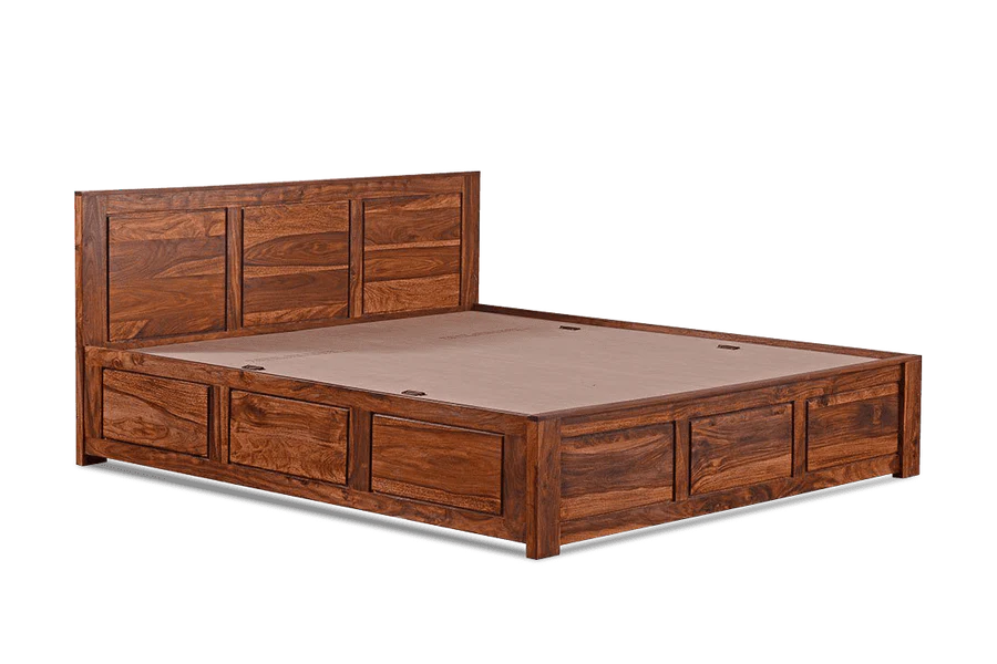 Solid Wood Essential Bed with Hydraulic Storage