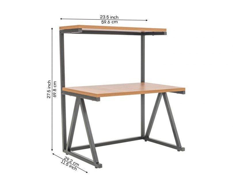 Ascot Engineered Wood Microwave Stand With 2 Tier Kitchen Organizer Storage