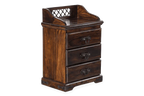Solid Wood Jali 3 Drawer Bedside