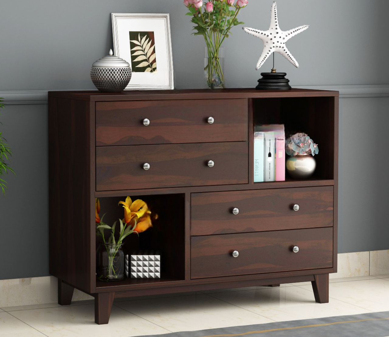 Rochel 4-Drawer Wooden Chest Of Drawers