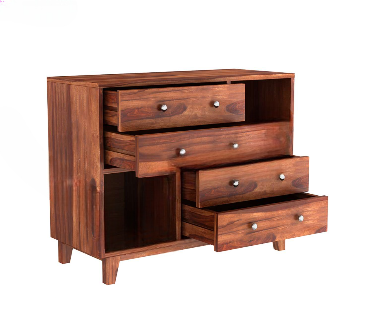 Rochel 4-Drawer Wooden Chest Of Drawers