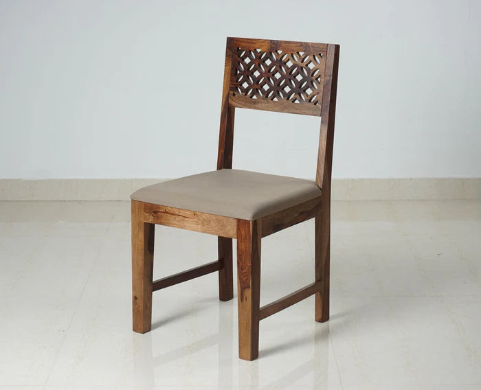 Frankfurt Sheesham Wood 6 Seater Dining Table Set with 4 Chair & 1 Bench for Dining Room