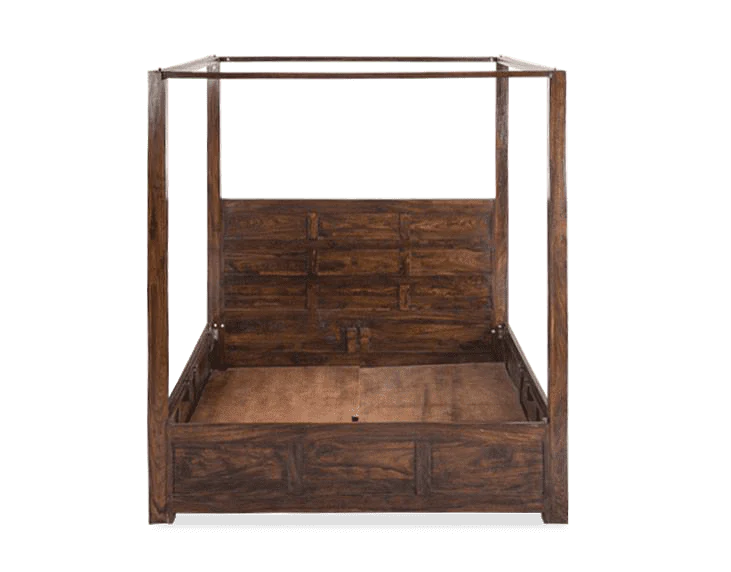 Nestora Solid Wood Poster Bed With Storage Home