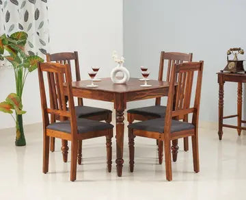 Belgium 4 Seater Dining Set With 4 Chairs