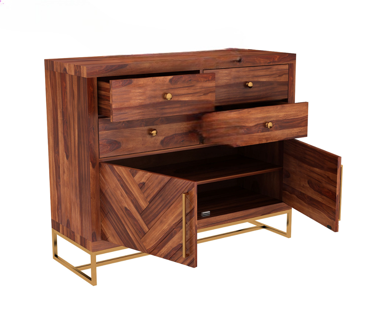 Jett 4-Drawer Wooden Chest Of Drawers