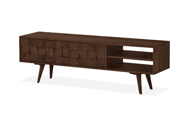Solid Wood Million Tv Unit with 2 Doors & Shelf