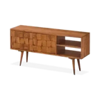 Solid Wood Million Tv Unit with 2 Doors & Shelf