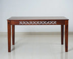Perth Solid Wood 6 Seater Square Dining Table Set with 6 Chair for Dining Room