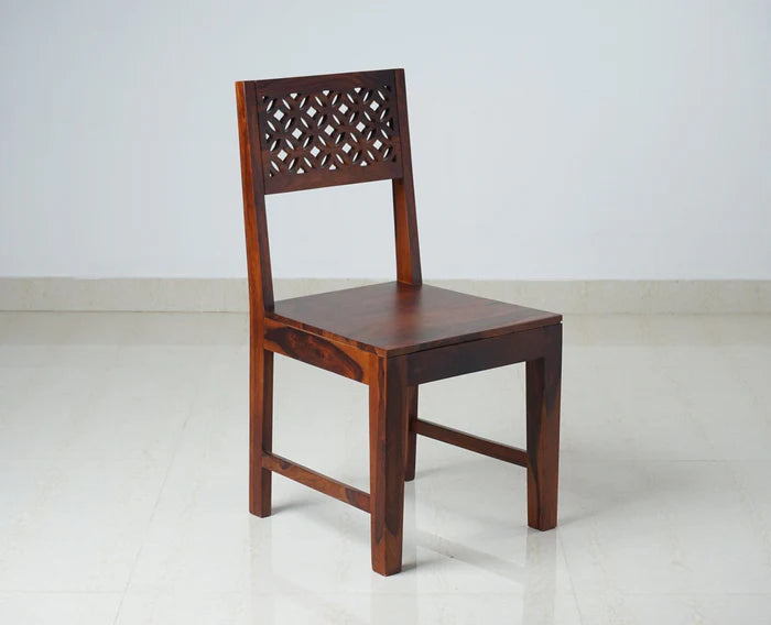 Perth Solid Wood 6 Seater Square Dining Table Set with 6 Chair for Dining Room