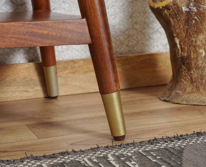 Boston Solid Wood Rattan Cane End Table