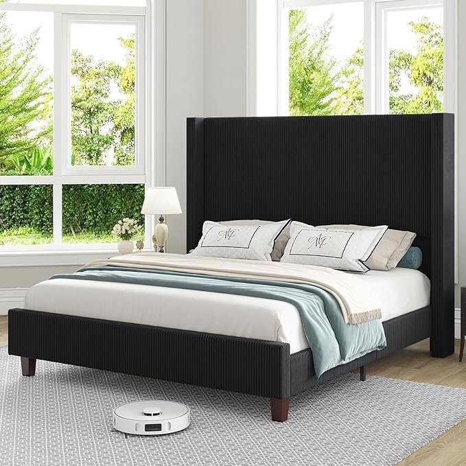 Modern Upholstered King Size Bed | Premium Fabric Bed