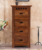 Solid Wood Kuber Tall Chest of Drawers