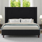 Modern Upholstered King Size Bed | Premium Fabric Bed
