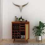 Syrus Solid Sheesham Wood Bar Unit