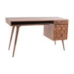 Barkwood Study Table with Storage