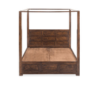 Nestora Solid Wood Poster Bed With Storage Home
