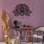 3D Lotus Mandala Metal Wall Art – Handcrafted Zen Decor
