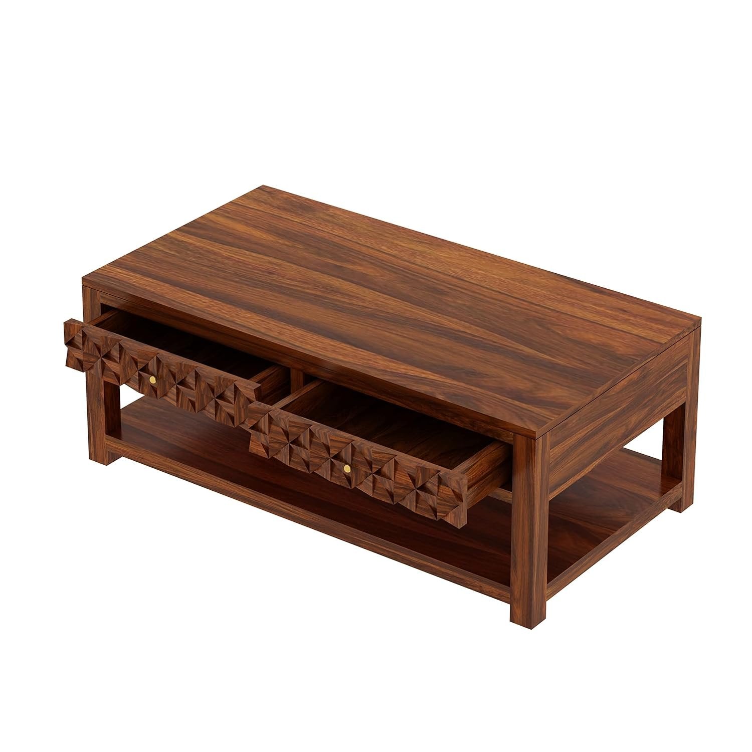 Beanoak Solid Sheesham Wood Coffee Table