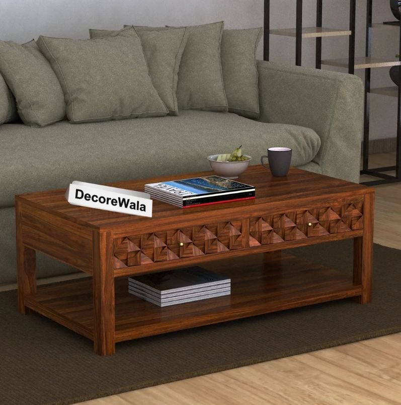 Beanoak Solid Sheesham Wood Coffee Table