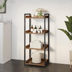 Rack Metal & Wood Book Shelf | Metal Frame Modern Book Shelf Rack