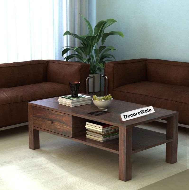 Mochaire Solid Sheesham Wood Coffee Table