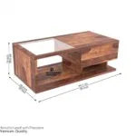 Arena Solid Wood Coffee Table 1 Drawer