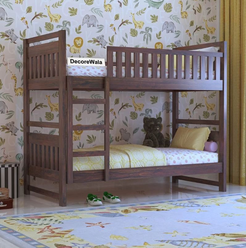 Timblyn Solid Sheesham Wood Bunk Bed (Without Storage)