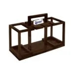 Solid Wood Basket Bar Trolley for Bed & Garden