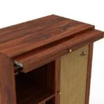 Syrus Solid Sheesham Wood Bar Unit